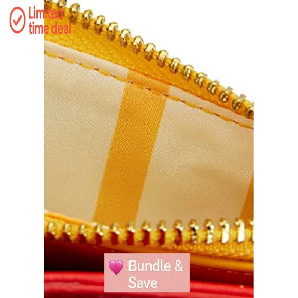 French Fries Cardholder - 4 Slots, Zipper Pocket, Vegan Leather - Picture 6 of 6